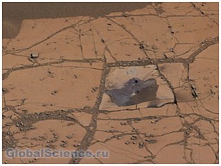 Присутствие гематита в обнажении пород подтверждено